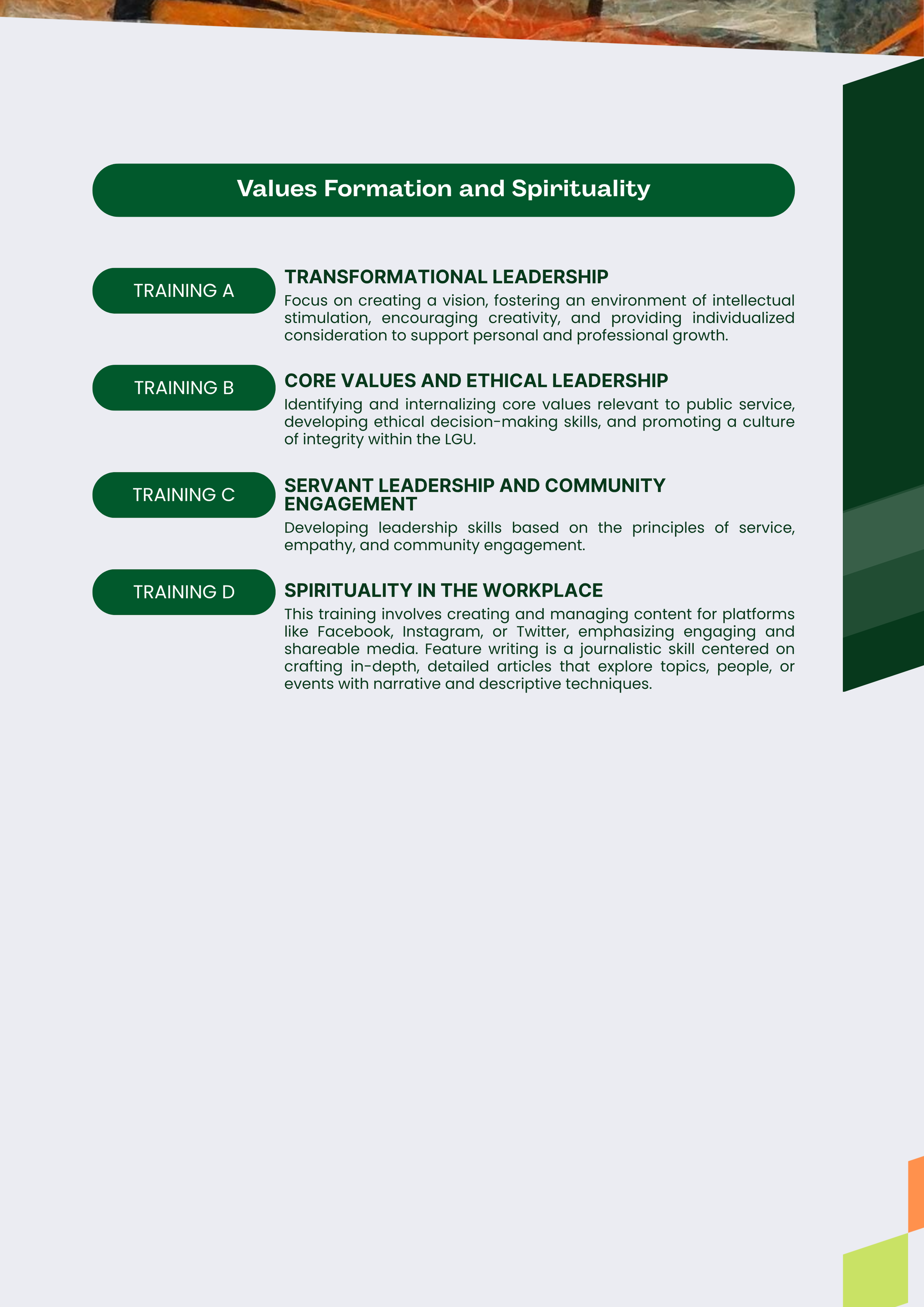 Values Formation And Spirituality